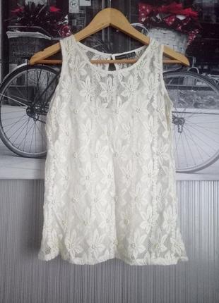 Красива мереживна майка розмір