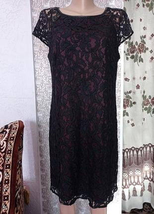 Платье с гипюром от бренда f&f.
