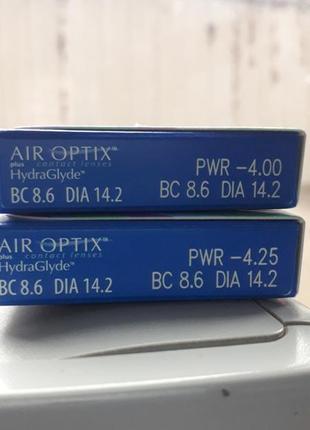 Нові лінзи air optix! при купівлі набору, 3 шт, контейнєр для лінз у подарунок!