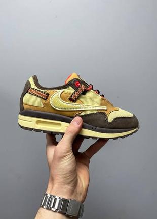 Кросівки nike air max 1 travis scott cactus jack baroque brown