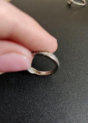 Серебрянное кольцо переплетение2 фото