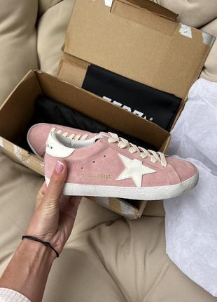 Кеды  golden goose pink / пудра размер 36