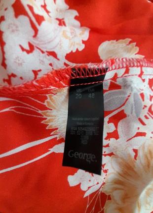 Шикарная блуза в цветы, от george, р.20/4xl/504 фото