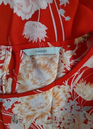 Шикарная блуза в цветы, от george, р.20/4xl/506 фото
