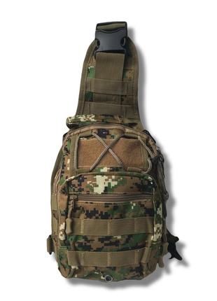 Тактическая сумка через плечо на 6 л, однолямочный рюкзак военный