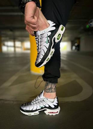 🔥nike tn+ "white/black/green"🔥