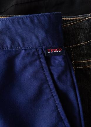 Р 12 / 46-48 стильные базовые синие офисные штаны брюки на высокий рост длинные tesco6 фото
