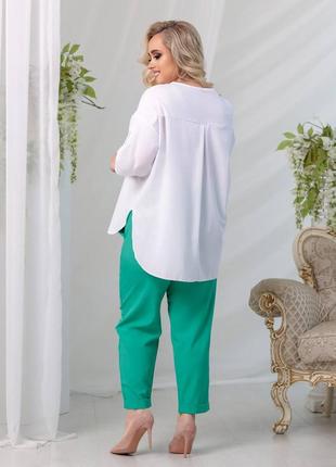 Летний костюм с туникой 50-60 р-р