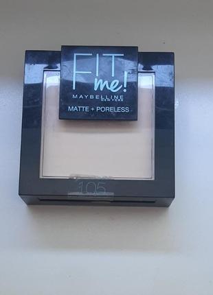 Maybelline fit me матуюча пудра для обличчя1 фото