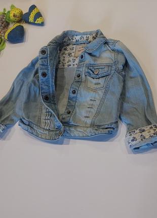 Джинсовая куртка, жакет next голубого цвета 4-5 лет4 фото