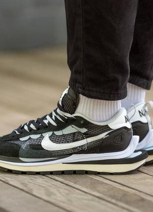 Кроссовки nike vaporwaffle sacai black\white