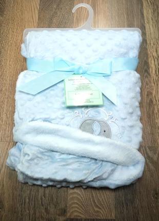 Детские пледы одеяла для новорожденных из плюша в коляску кровать 100*75 разные цвета6 фото