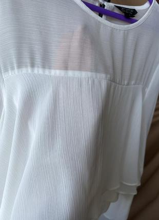 Ніжна біла блуза4 фото