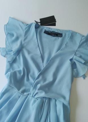Шикарное новое платье patrizia pepe оригинал макси ясно-голубое4 фото