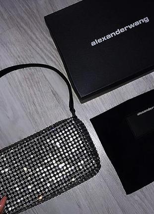 Розкішний люкс преміум сумочка сумка камені стрази alexander wang6 фото