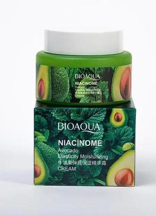 Крем для обличчя зволожувальний bioaqua niacinome avocado з екстрактом авокадо, 50 г3 фото