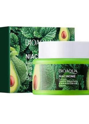 Крем для обличчя зволожувальний bioaqua niacinome avocado з екстрактом авокадо, 50 г1 фото