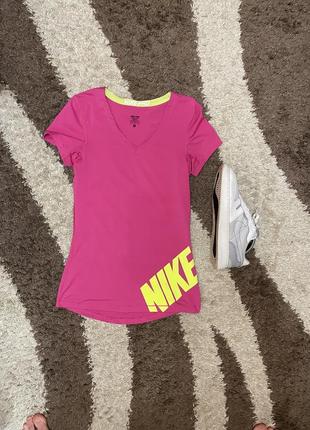 Женская спортивная футболка для спорта, тренировок термо their nike swoosh crossfit pro tech1 фото