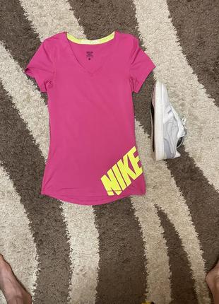 Женская спортивная футболка для спорта, тренировок термо their nike swoosh crossfit pro tech7 фото