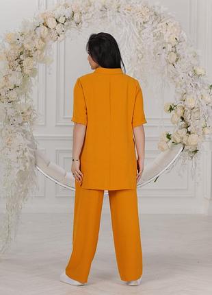 Стильный прогулочный брючный костюм двойка