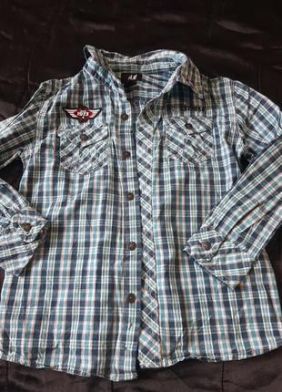 Стильная рубашка h&m