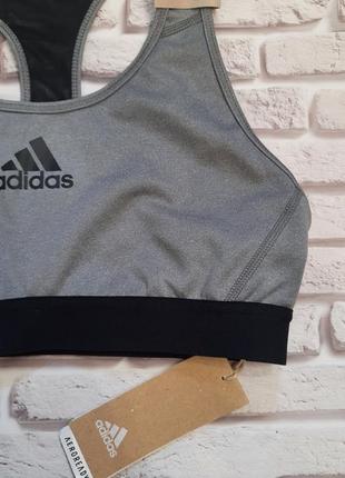 Спортивный топ лиф бра для фитнеса зала бега йоги adidas.  новый!7 фото