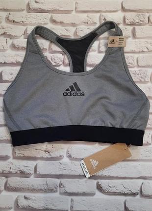 Спортивный топ лиф бра для фитнеса зала бега йоги adidas.  новый!6 фото