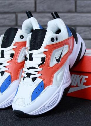 Мужские демисезонные кроссовки найк nike m2k tekno white red blue.7 фото