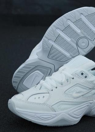 Жіночі шкіряні кросівки nike m2k tekno white.