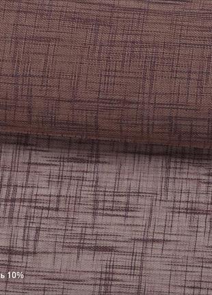 Римская штора тюль лен шоколадный1 фото