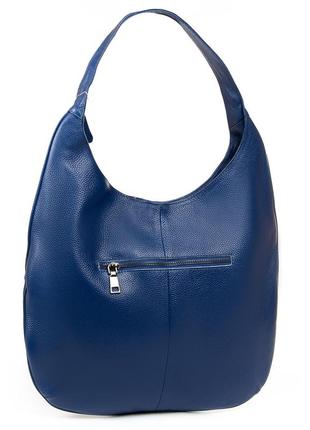 Стильная женская сумка из мягкой кожи podium p5 8638-9 синяя2 фото
