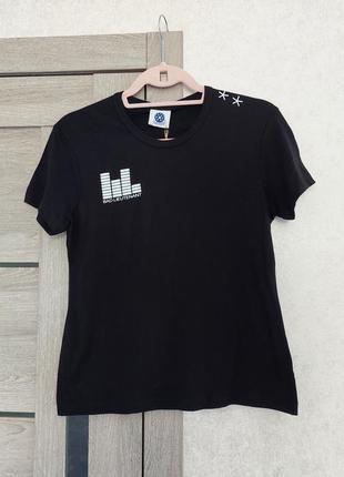 Чёрная женская футболка bad lieutenant ( размер 36-38)