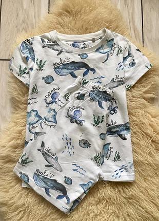 Пижама в морской принт