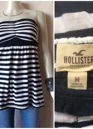 Hollister стильный топ бюстье из мягкого трикотажного котона