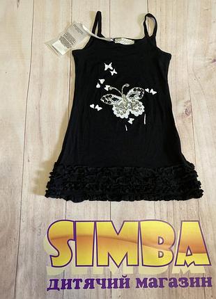 Сарафан дитячий, туніка, плаття на шлейках, сукня, сукня-сарафан, літня сукня, бавовняна сукня, чорний сарафан