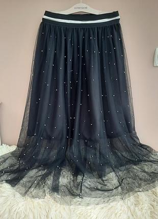 Стильная юбка из фатина