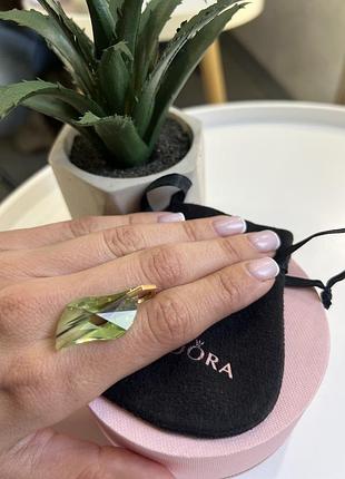 Золотий кулон з камнем swarovski♥️