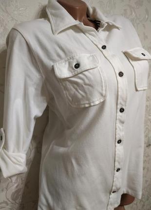 Хлопковая женская рубашка, рубашка, блуза на пуговицах