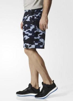 Шорты от adidas camo woven shorts blue navy camouflage2 фото