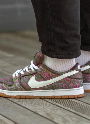 Кроссовки nike sb dunk low pro “paisley brown”