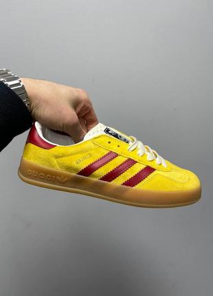 Кроссовки женские adidas x guссиi gazelle yellow