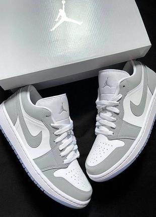 Кроссовки jordan 1 low wolf grey (w)