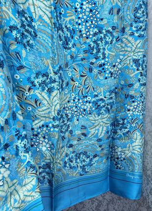 Шелковый винтажный платок подписной bayron шов роуль, премиум в стиле ferragamo