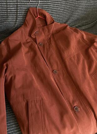 Мужская куртка ветровка цвет терракот3 фото