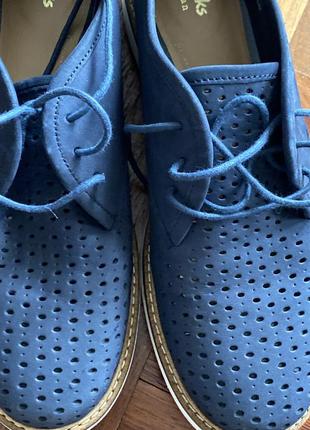 Туфли кожаные летние на шнурках clark's artisan 37,54 фото