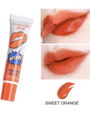 Тинт для губ romantic bear sweet orange4 фото