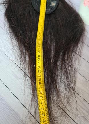 Полупарик накладка топпер шиньон 100% натуральный волос5 фото