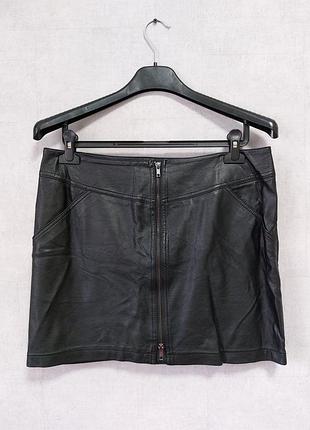 Юбка из эко кожи
