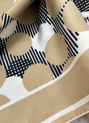 Винтажный шелковый платок miss balmain paris 100 % шелк