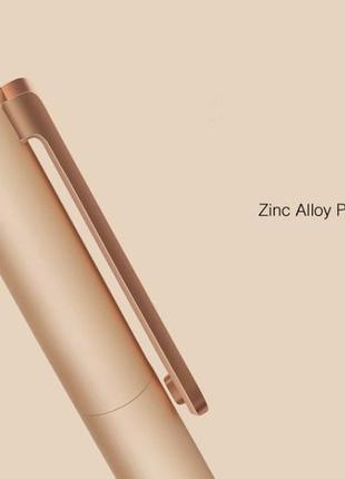 Ручка xiaomi mijia mi aluminum rollerball pen mjjsqzb03xm gold2 фото